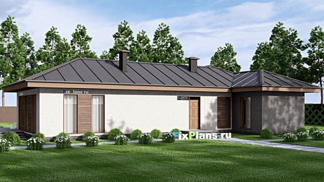 Одноэтажный дом F-8171