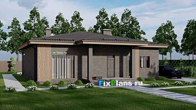 Одноэтажный дом F-4616